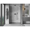 Mexen Mist-H sprchové dveře otvíravé levé 160 cm, transparentní, gun metal - 8A5-160-001-95-00-L