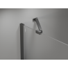 Mexen Mist-H sprchové dveře otvíravé levé 160 cm, transparentní, gun metal - 8A5-160-001-95-00-L
