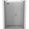 Mexen Mist-H sprchové dveře otvíravé levé 160 cm, transparentní, gun metal - 8A5-160-001-95-00-L