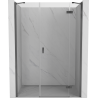 Mexen Mist-H sprchové dveře otočné pravé 135 cm, transparentní, gun metal - 8A5-135-001-95-00-P
