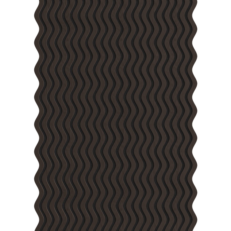 Mexen Lam-SF 02 akustické stěnové lamely 280 x 30 cm, plsť 9 mm, technická dýha, Černý dub - S106-280-02-046