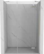 Mexen Mist-H sprchové dveře výklopné pravé 125 cm, transparentní, kartáčovaný nikl - 8A5-125-001-97-00-P
