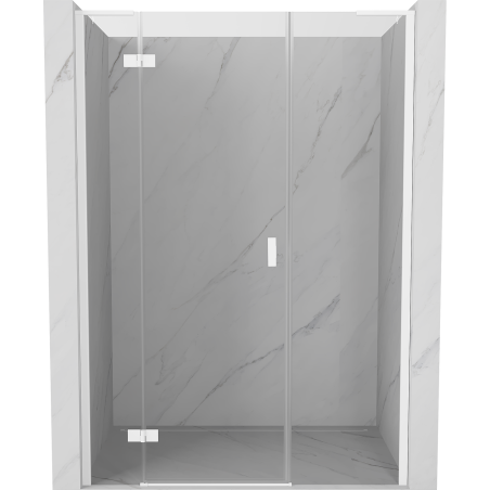 Mexen Mist-H L sprchové dveře otevíravé levé 150 cm, transparentní, bílé - 8A5L-150-001-20-00-L