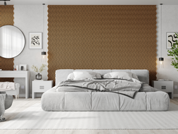 Mexen Lam-SF 02 akustické nástěnné lamely 280 x 30 cm, plst 9 mm, technická dýha, Přírodní dub - S106-280-02-042