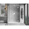 Mexen Mist-H L sprchové dveře otevírací pravé 125 cm, transparentní, bílé - 8A5L-125-001-20-00-P