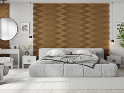 Mexen Lam-SF 01 akustické stěnové lamely 280 x 30 cm, plsť 9 mm, technická dýha, Přírodní Dub - S106-280-01-042