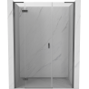 Mexen Mist-H L levé sklopné sprchové dveře 130 cm, transparentní, gun metal - 8A5L-130-001-95-00-L