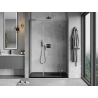 Mexen Mist-H L sprchové dveře pravé 155 cm, transparentní, gun metal - 8A5L-155-001-95-00-P