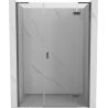 Mexen Mist-H L sprchové dveře pravé 155 cm, transparentní, gun metal - 8A5L-155-001-95-00-P
