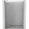 Mexen Mist-H L levé otevírací sprchové dveře 130 cm, transparentní, kartáčovaný nikl - 8A5L-130-001-97-00-L