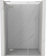 Mexen Mist-H L dveře sprchové otočné levé 145 cm, transparentní, kartáčovaný nikl - 8A5L-145-001-97-00-L