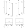 Mexen Mist-H L sprchové dveře otočné pravé 120 cm, transparentní, kartáčovaný nikl - 8A5L-120-001-97-00-P