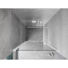 Mexen Mist-F skládací sprchové dveře levé 100 cm, transparentní, bílé - 8A6-100-000-20-00-L