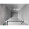 Mexen Mist-F skládací sprchové dveře levé 110 cm, transparentní, bílé - 8A6-110-000-20-00-L