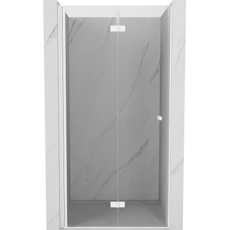 Mexen Mist-F skládací sprchové dveře levé 110 cm, transparentní, bílé - 8A6-110-000-20-00-L