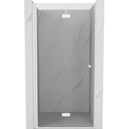 Mexen Mist-F skládací sprchové dveře levé 115 cm, transparentní, bílé - 8A6-115-000-20-00-L
