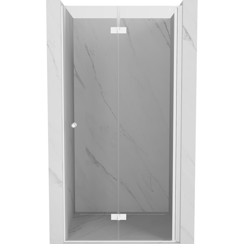 Mexen Mist-F skládací sprchové dveře pravé 90 cm, transparentní, bílé - 8A6-090-000-20-00-P