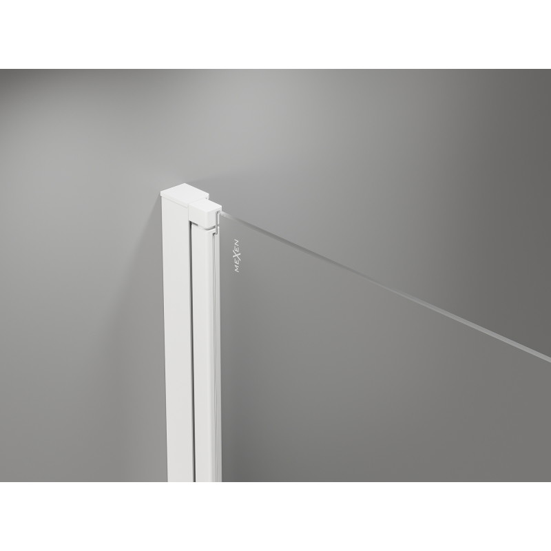 Mexen Mist-F skládací sprchové dveře pravé 100 cm, transparentní, bílé - 8A6-100-000-20-00-P