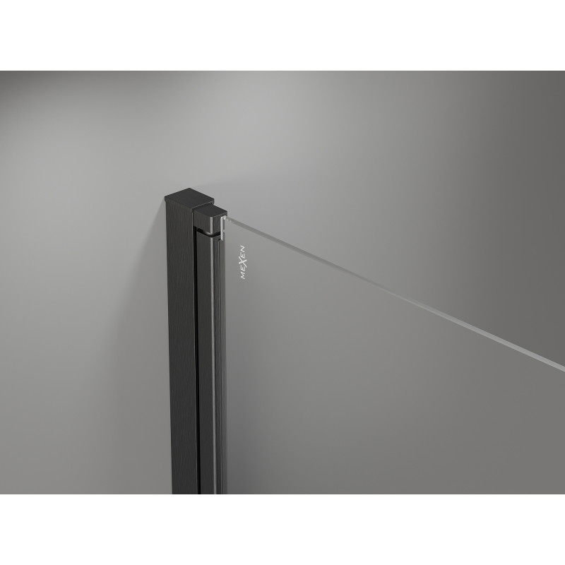 Mexen Mist-F skládací sprchové dveře pravé 75 cm, transparentní, gun gray kartáčovaný - 8A6-075-000-66-00-P