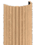 Mexen Lam-B nástěnné lamely 275 x 30 cm, HDF deska 4 mm, technická dýha, Pískový Dub - S100-275307-3015-001