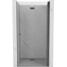 Mexen Mist-F sprchové dveře skládací pravé 120 cm, transparentní, kartáčovaná gun gray - 8A6-120-000-66-00-P