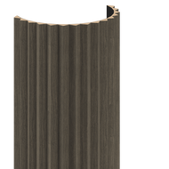 Mexen Ovalo 01 elastické žebrované stěnové lamely 280 x 36 cm, technická dýha, Dub Mocca - S130-280-01-045