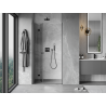 Mexen Mist-F skládací sprchové dveře levé 80 cm, transparentní, gun metal - 8A6-080-000-95-00-L