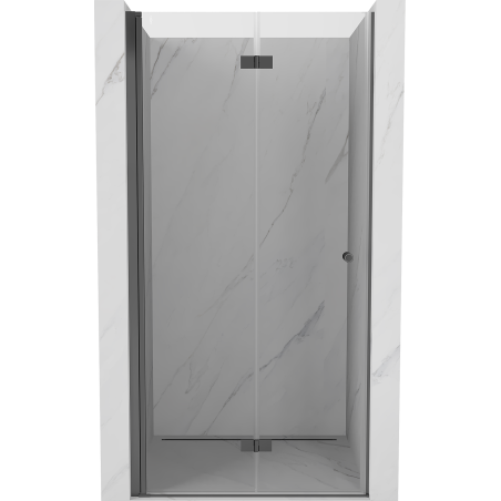 Mexen Mist-F skládací sprchové dveře levé 95 cm, transparentní, gun metal - 8A6-095-000-95-00-L