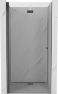 Mexen Mist-F skládací sprchové dveře levé 100 cm, transparentní, gun metal - 8A6-100-000-95-00-L