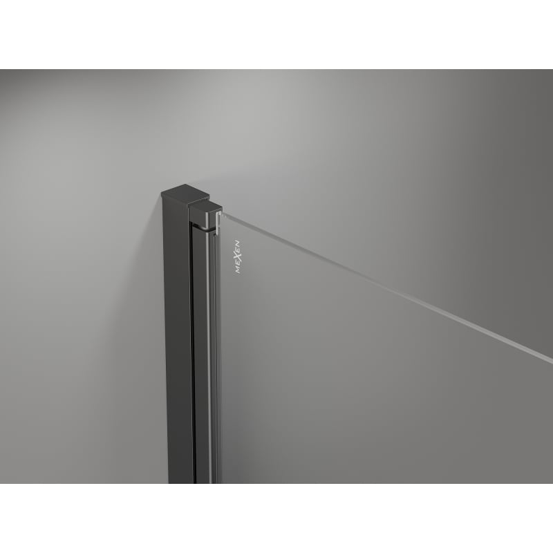Mexen Mist-F sprchové dveře skládací pravé 65 cm, transparentní, gun metal - 8A6-065-000-95-00-P