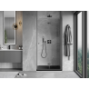 Mexen Mist-F sprchové dveře skládací pravé 65 cm, transparentní, gun metal - 8A6-065-000-95-00-P