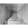Mexen Mist-F skládací sprchové dveře levé 70 cm, transparentní, kartáčovaný nikl - 8A6-070-000-97-00-L