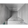 Mexen Mist-F skládací sprchové dveře levé 95 cm, transparentní, kartáčovaný nikl - 8A6-095-000-97-00-L