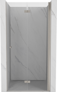 Mexen Mist-F sprchové dveře skládací pravé 85 cm, průhledné, kartáčovaný nikl - 8A6-085-000-97-00-P