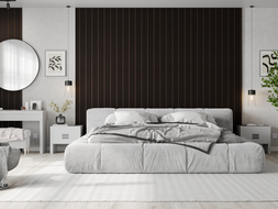 Mexen Lam-F Slim 01 akustické stěnové lamely 280 x 36,5 cm, filc 9 mm, technická dýha, Černý Dub - S107-280-01-046
