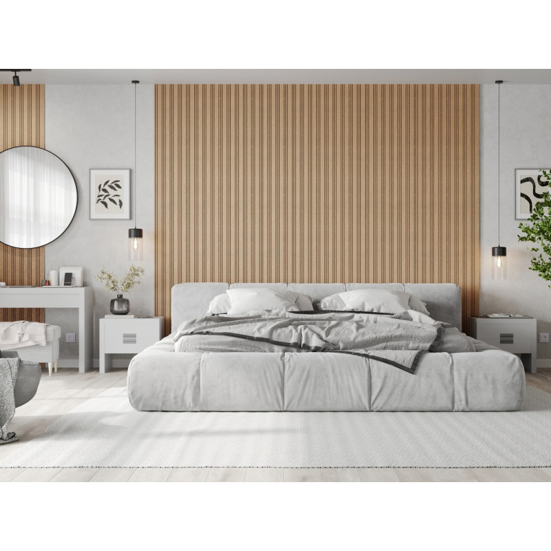 Mexen Lam-F Nano 01 akustické stěnové lamely 280 x 32,4 cm, plsť 5 mm, technická dýha, Bělený Dub - S108-280-01-040