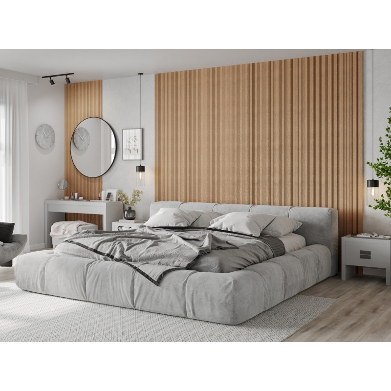 Mexen Lam-F Nano 01 akustické stěnové lamely 280 x 32,4 cm, plsť 5 mm, technická dýha, Bělený Dub - S108-280-01-040