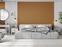 Mexen Lam-F Nano 01 akustické stěnové lamely 280 x 32,4 cm, plsť 5 mm, technická dýha, Přírodní dub - S108-280-01-042