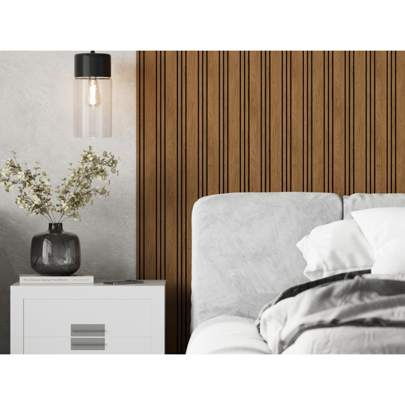Mexen Lam-F Nano 01 akustické stěnové lamely 280 x 32,4 cm, plsť 5 mm, technická dýha, Přírodní dub - S108-280-01-042