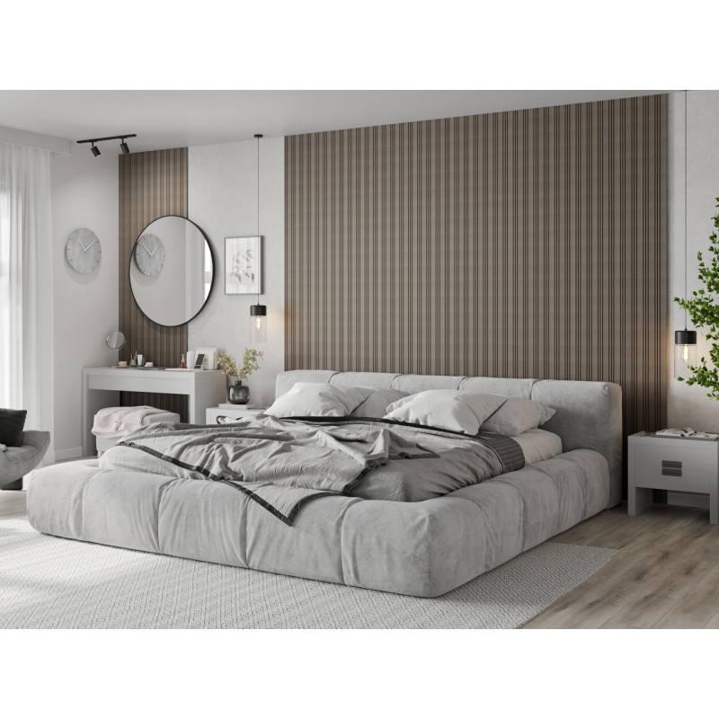 Mexen Lam-F Nano 01 nástěnné akustické lamely 280 x 32,4 cm, plsť 5 mm, technická dýha, Šedý Dub - S108-280-01-043