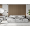 Mexen Lam-F Nano 01 akustické nástěnné lamely 280 x 32,4 cm, plsť 5 mm, technická dýha, Tmavý Ořech - S108-280-01-044