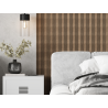 Mexen Lam-F Nano 01 akustické nástěnné lamely 280 x 32,4 cm, plsť 5 mm, technická dýha, Tmavý Ořech - S108-280-01-044