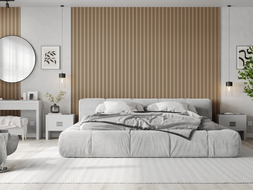 Mexen Lam-F Nano 01 akustické nástěnné lamely 280 x 32,4 cm, plsť 5 mm, technická dýha, Světlý ořech - S108-280-01-047