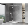 Mexen Mist-F skládací sprchová kabina levá 75 x 120 cm, transparentní, bílá - 8A6T-075-120-20-00-L