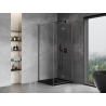 Mexen Mist-F skládací sprchový kout pravý 90 x 90 cm, průhledný, kartáčovaný gun gray - 8A6T-090-090-66-00-P