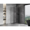 Mexen Mist-F skládací sprchový kout pravý 90 x 90 cm, průhledný, kartáčovaný gun gray - 8A6T-090-090-66-00-P