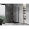 Mexen Mist-F skládací sprchový kout levý 75 x 75 cm, transparentní, gun metal - 8A6T-075-075-95-00-L