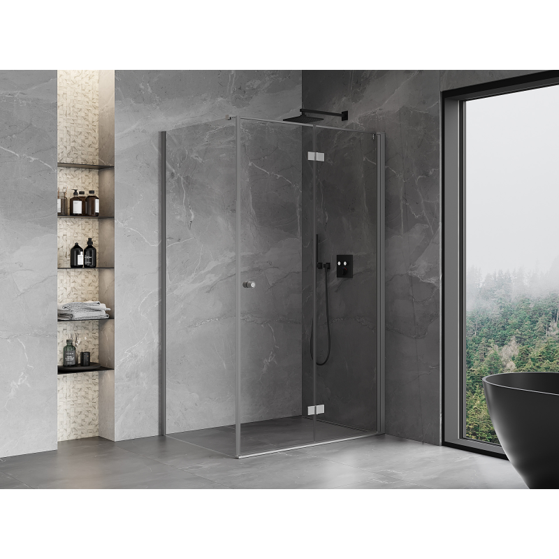 Mexen Mist-F sprchový kout skládací pravý 85 x 90 cm, transparentní, gun metal - 8A6T-085-090-95-00-P