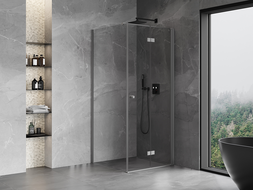 Mexen Mist-F skládací sprchový kout pravý 120 x 120 cm, transparentní, gun metal - 8A6T-120-120-95-00-P