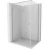 Mexen Mist-F skládací sprchový kout levý 70 x 75 cm, průhledný, kartáčovaný nikl - 8A6T-070-075-97-00-L